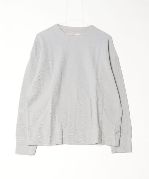 quadro（クオドロ）の「16/1BDカルゼクルーネックプルオーバー（Tシャツ/カットソー・メンズ・ブラック/グレー・MEDIUM）」の2枚目の写真