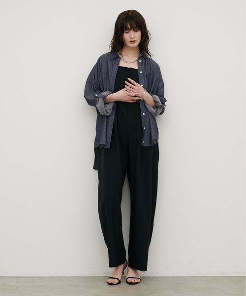 LARUTA(ラルータ)の「【LARUTA】シアーデニムシャツ(シャツ/ブラウス・レディース・ブルー/ブルー系その他/サックスブルー・FREE)」の21枚目の写真