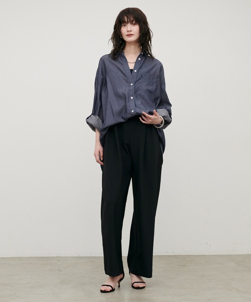 LARUTA(ラルータ)の「【LARUTA】シアーデニムシャツ(シャツ/ブラウス・レディース・ブルー/ブルー系その他/サックスブルー・FREE)」の20枚目の写真