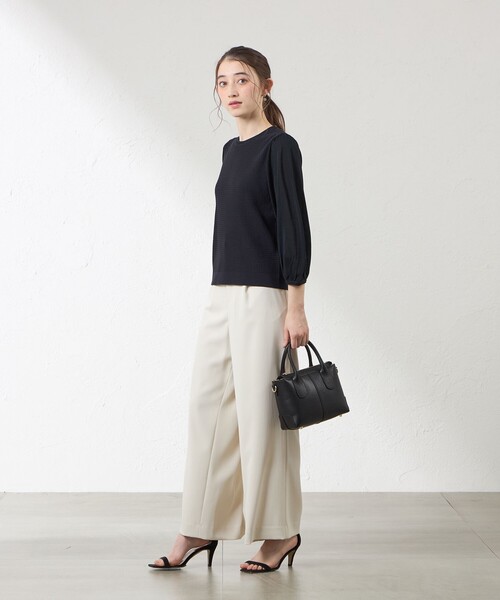 amaca（アマカ）の「ミロス ショルダーバッグ（ショルダーバッグ・レディース・ブラック/ホワイト・FREE）」の4枚目の写真