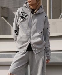 Art re A select（アトリエセレクト）の「【SEQUENZ/シークエンズ】DAMAGE ZIP PK（パーカー）」