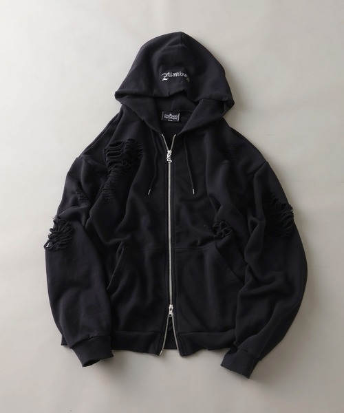SEQUENZ/シークエンズ】DAMAGE ZIP PK（パーカー）｜SEQUENZ
