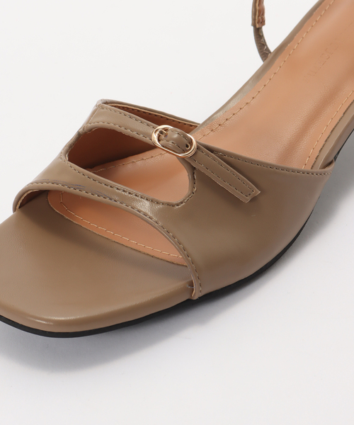 La TOTALITE（ラトータリテ）の「KOMOREBI MUSEUM/コモレビミュージアム ストラップ 2WAYサンダル（サンダル・レディース・ブラック/ベージュ・24.5cm/23.5cm）」の10枚目の写真