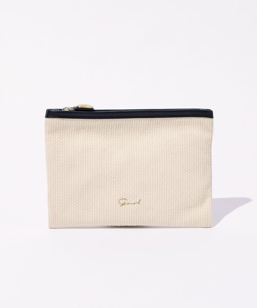 gemeil（ジェムイル）の「ポーチSETノットハンドルトートバッグ(PT-363)（トートバッグ・レディース・グレイッシュベージュ/ブラック・FREE）」の12枚目の写真