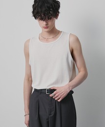 CIYOT（シヨウト）の「【CIYOT-シヨウト-】サイドスリット レイヤード タンクトップ   接触冷感・吸水速乾（タンクトップ）」