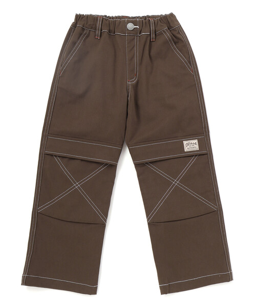 WASK(ワスク)の「アーカイブ配色ステッチワイドストレッチパンツ(その他パンツ・キッズ・ブラウン/ブラック・140cm/130cm/150cm/160cm)」の8枚目の写真