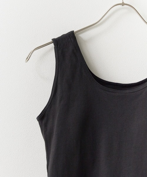 HANES（ヘインズ）の「Hanes/ヘインズ Hanes originals カップ付きタンクトップ ラウンドネック ブラトップ 2026年春夏（タンクトップ・レディース・ホワイト/ブラック/グレー・M/L/XL）」の5枚目の写真