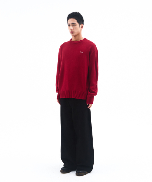 AMESWORLDWIDE（アメスワールドワイド）の「BASIC SMALL LOGO KNIT RED（ニット/セーター・レディース・その他・SMALL/MEDIUM/LARGE）」の5枚目の写真