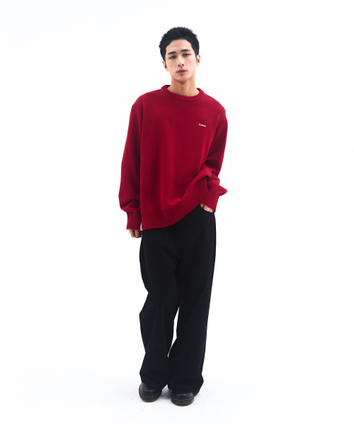 AMESWORLDWIDE（アメスワールドワイド）の「BASIC SMALL LOGO KNIT RED（ニット/セーター・レディース・その他・SMALL/MEDIUM/LARGE）」の7枚目の写真