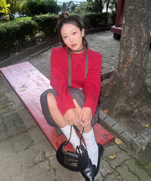AMESWORLDWIDE（アメスワールドワイド）の「BASIC SMALL LOGO KNIT RED（ニット/セーター・レディース・その他・SMALL/MEDIUM/LARGE）」の13枚目の写真
