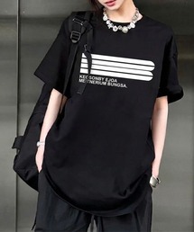 【26年春夏新作】フロントプリント オーバーサイズ半袖Tシャツ