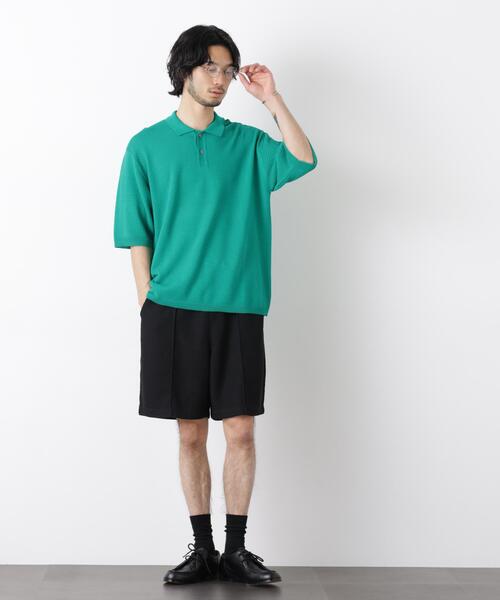 NANO universe(ナノユニバース)の「ジャガードニットソーショートパンツ(セットアップ可)(その他パンツ・メンズ・カーキ/ブラック/モカ/グレー系その他4・L/M/S)」の6枚目の写真