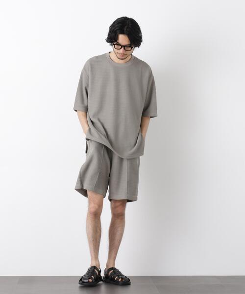 NANO universe(ナノユニバース)の「ジャガードニットソーショートパンツ(セットアップ可)(その他パンツ・メンズ・カーキ/ブラック/モカ/グレー系その他4・L/M/S)」の22枚目の写真