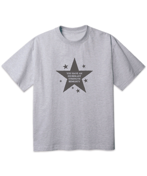 BEMIGHTY（ビーマイティー）の「ソフトスターオーバーサイズ半袖Tシャツ[ダークグレー]（Tシャツ/カットソー・メンズ・その他・LARGE/X-LARGE/XX-LARGE）」の2枚目の写真