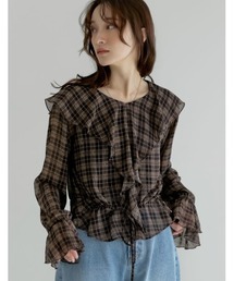 Re:EDIT（リエディ）の「前後2WAYシフォンドロストフリルブラウス（シャツ/ブラウス）」