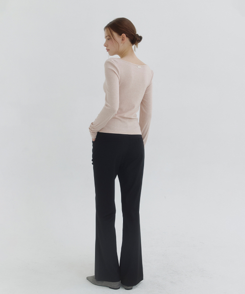 MICANE(ミケーネ)の「ベスストライプセミフレアスラックス(スラックス・レディース・ブラック/チャコール・X-SMALL/SMALL/MEDIUM/LARGE/X-LARGE/XX-LARGE)」の5枚目の写真