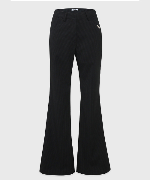 MICANE(ミケーネ)の「ベスストライプセミフレアスラックス(スラックス・レディース・ブラック/チャコール・X-SMALL/SMALL/MEDIUM/LARGE/X-LARGE/XX-LARGE)」の9枚目の写真