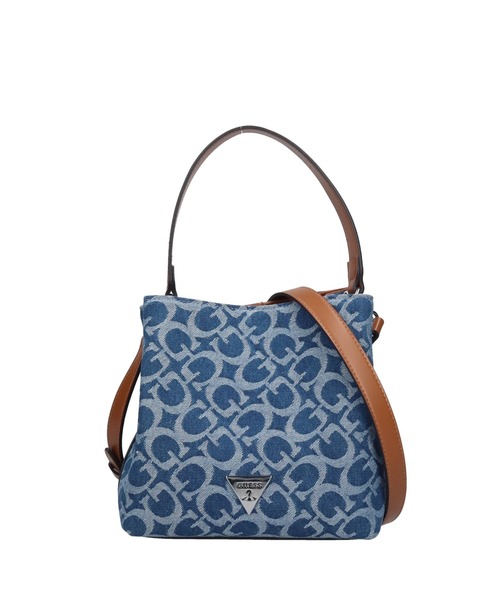Guess(ゲス)の「【GUESS】ゲス WELLS CROSSBODY BUCKET ショルダーバッグ(ショルダーバッグ・レディース・ブルー系その他・FREE)」の1枚目の写真