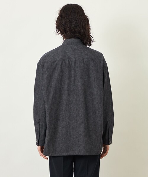 MACKINTOSH PHILOSOPHY(マッキントッシュ フィロソフィー)の「GREY LABEL ライトデニムワークシャツ(シャツ/ブラウス・レディース・ブラック/ダークネイビー・6/2)」の7枚目の写真