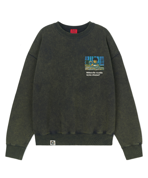 CONECTX(コネクト エックス)の「CONECTX x viesti Embroidery Effect Screen Print Sweatshirt_Washed(スウェット・レディース・その他・MEDIUM/LARGE/X-LARGE)」の4枚目の写真