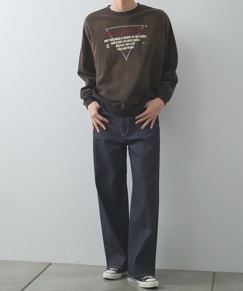 FACCIES(ファチーズ)の「【FACCIES/ファッチーズ】RIGID LIGHT OZ DENIME BAGGY PANTS(デニムパンツ・メンズ・インディゴブルー・2/1)」の2枚目の写真