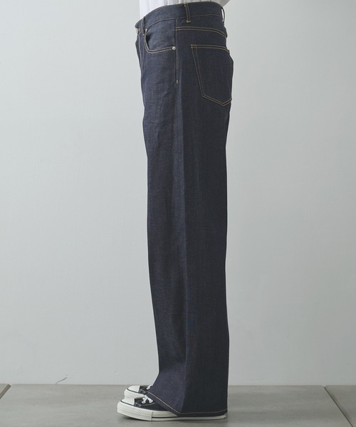 FACCIES(ファチーズ)の「【FACCIES/ファッチーズ】RIGID LIGHT OZ DENIME BAGGY PANTS(デニムパンツ・メンズ・インディゴブルー・2/1)」の4枚目の写真