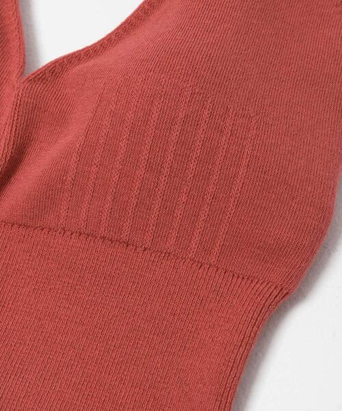 THE GOODLAND MARKET(ザグッドランドマーケット)の「nakes Organic Cotton Bra Top(キャミソール・レディース・レッド/ブラック/アイボリー・1)」の11枚目の写真
