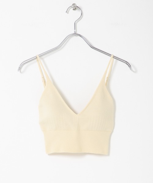 THE GOODLAND MARKET(ザグッドランドマーケット)の「nakes Organic Cotton Bra Top(キャミソール・レディース・レッド/ブラック/アイボリー・1)」の2枚目の写真