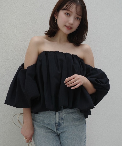 セール】【ZOZO限定カラー】ボリュームバルーンブラウス（シャツ