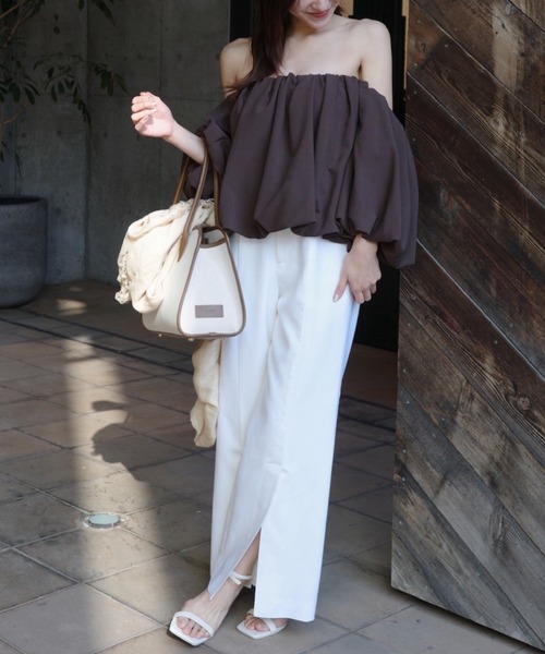 セール】【ZOZO限定カラー】ボリュームバルーンブラウス（シャツ