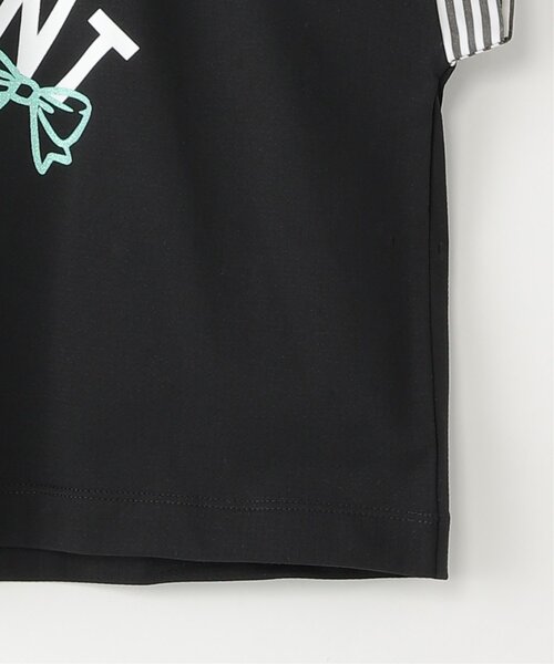 ikka（イッカ）の「【セットアップ対応】冷感メッシュ袖リボンゆるプルオーバー（120~160cm）（Tシャツ/カットソー・キッズ・ブラック/ライトブルー・140/130/160/150/120）」の8枚目の写真
