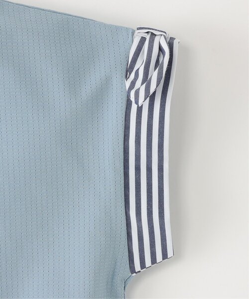 ikka（イッカ）の「【セットアップ対応】冷感メッシュ袖リボンゆるプルオーバー（120~160cm）（Tシャツ/カットソー・キッズ・ブラック/ライトブルー・140/130/160/150/120）」の12枚目の写真