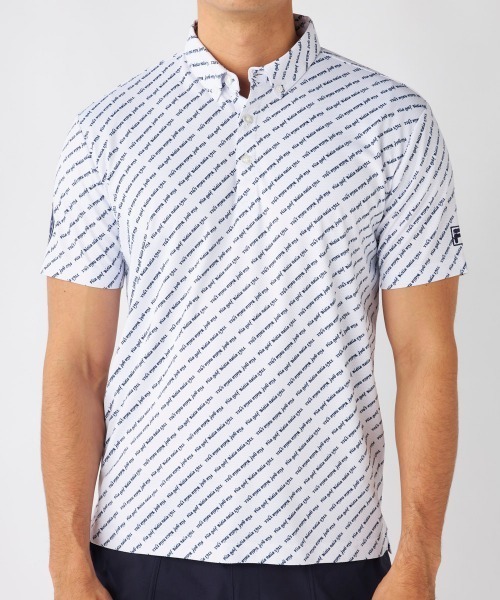 FILA GOLF(フィラゴルフ )の「【FILA GOLF:フィラゴルフ】総柄半袖シャツ 吸汗速乾 UVカット ゴルフ(シャツ/ブラウス・メンズ・その他27/ターコイズブルー/ホワイト/ネイビー・XX-LARGE/X-LARGE/LARGE/MEDIUM)」の18枚目の写真