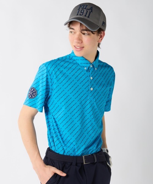 FILA GOLF(フィラゴルフ )の「【FILA GOLF:フィラゴルフ】総柄半袖シャツ 吸汗速乾 UVカット ゴルフ(シャツ/ブラウス・メンズ・その他27/ターコイズブルー/ホワイト/ネイビー・XX-LARGE/X-LARGE/LARGE/MEDIUM)」の10枚目の写真