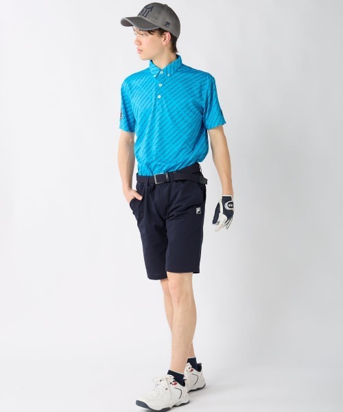 FILA GOLF(フィラゴルフ )の「【FILA GOLF:フィラゴルフ】総柄半袖シャツ 吸汗速乾 UVカット ゴルフ(シャツ/ブラウス・メンズ・その他27/ターコイズブルー/ホワイト/ネイビー・XX-LARGE/X-LARGE/LARGE/MEDIUM)」の13枚目の写真