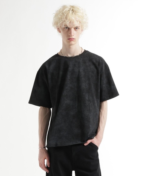 HARE（ハレ）の「ピグメントバッグフラワーカット(HARE)（Tシャツ/カットソー・メンズ・グレー/ブラック/ブラウン/パープル/ブルー・SMALL/MEDIUM）」の15枚目の写真
