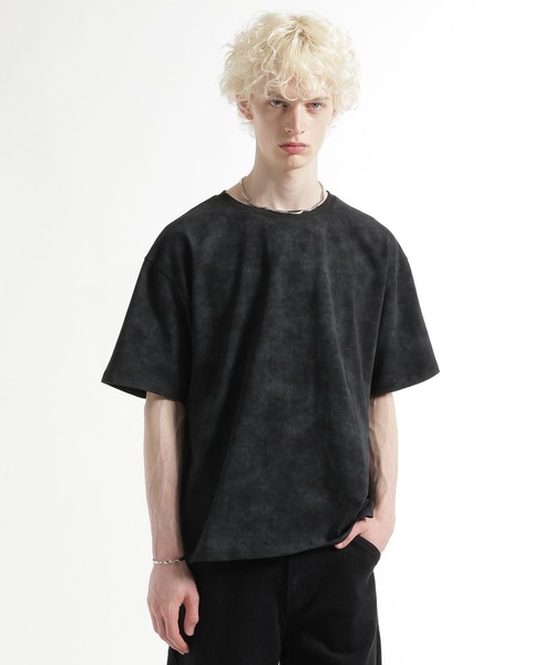 HARE（ハレ）の「ピグメントバッグフラワーカット(HARE)（Tシャツ/カットソー・メンズ・グレー/ブラック/ブラウン/パープル/ブルー・SMALL/MEDIUM）」の16枚目の写真