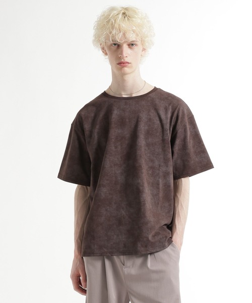 HARE（ハレ）の「ピグメントバッグフラワーカット(HARE)（Tシャツ/カットソー・メンズ・グレー/ブラック/ブラウン/パープル/ブルー・SMALL/MEDIUM）」の21枚目の写真