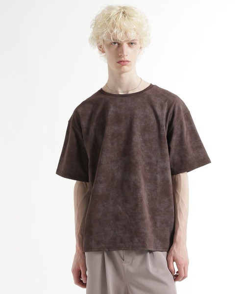 HARE（ハレ）の「ピグメントバッグフラワーカット(HARE)（Tシャツ/カットソー・メンズ・グレー/ブラック/ブラウン/パープル/ブルー・SMALL/MEDIUM）」の22枚目の写真