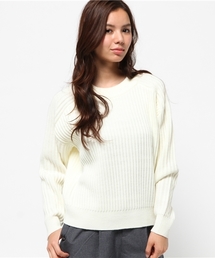 MOUSSY | POLKA RIB KNIT TOPSⅡ(ニット/セーター)