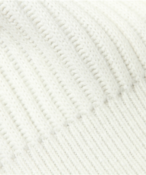 MOUSSY（マウジー）の「POLKA RIB KNIT TOPSⅡ（ニット/セーター・レディース・ブルー/ライトイエロー/オフホワイト/カーキ・FREE）」の10枚目の写真