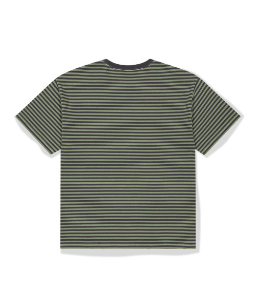 WKNDRS（ウィーキャンドース）の「[KOIN SEOUL] DAMAGED STRIPED T-SHIRT (KHAKI)（Tシャツ/カットソー・レディース・その他・SMALL/MEDIUM/LARGE/X-LARGE）」の9枚目の写真