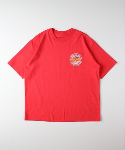 Right-on（ライトオン）の「Refurbish(リファービッシュ)【メンズ】ストリートグラフィック半袖Tシャツ（Tシャツ/カットソー・メンズ・ネイビー/イエロー/レッド/ホワイト/ブラック/オフホワイト・S/M/L/XL）」の18枚目の写真