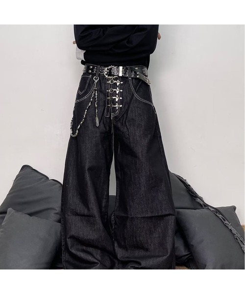 Bling Leads(ブリングリーズ)の「【Bls】 【ZM】【Bling Leads】フックデニムパンツ(デニムパンツ・メンズ・ブラック・FREE/MEDIUM/LARGE)」の5枚目の写真