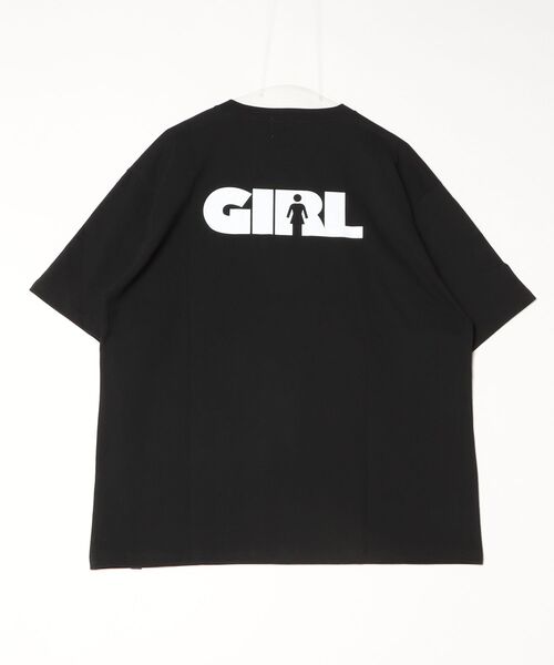 girl(ガール)の「【ムラサキスポーツ限定】GIRL/ガール 半袖 Tシャツ ロゴ バックプリント GR26STM02(Tシャツ/カットソー・メンズ・ブラック/グレイッシュブルー/ホワイト・M/L/XL)」の8枚目の写真
