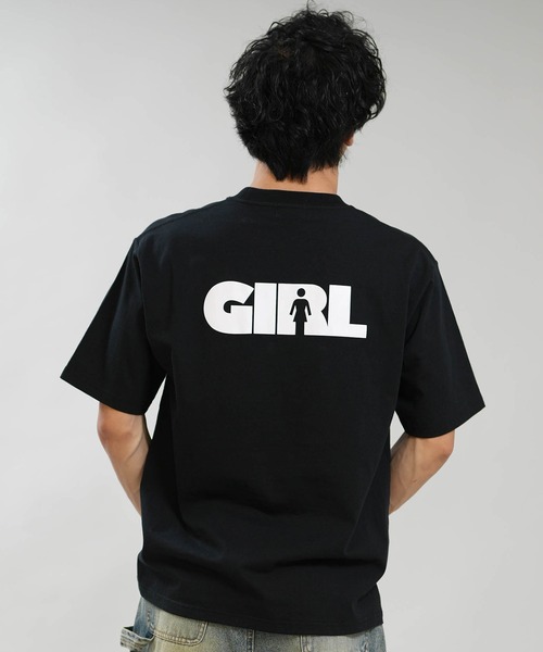 girl(ガール)の「【ムラサキスポーツ限定】GIRL/ガール 半袖 Tシャツ ロゴ バックプリント GR26STM02(Tシャツ/カットソー・メンズ・ブラック/グレイッシュブルー/ホワイト・M/L/XL)」の22枚目の写真