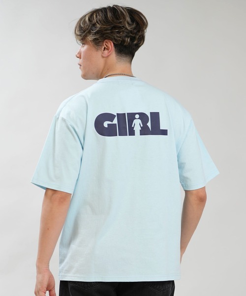 girl(ガール)の「【ムラサキスポーツ限定】GIRL/ガール 半袖 Tシャツ ロゴ バックプリント GR26STM02(Tシャツ/カットソー・メンズ・ブラック/グレイッシュブルー/ホワイト・M/L/XL)」の15枚目の写真