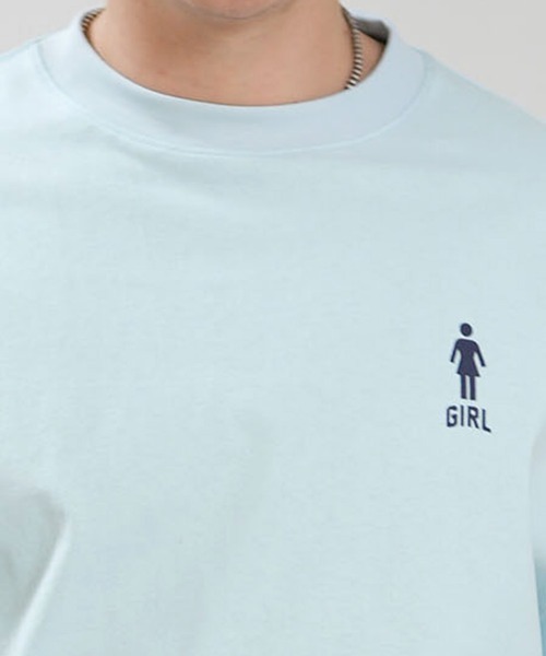girl(ガール)の「【ムラサキスポーツ限定】GIRL/ガール 半袖 Tシャツ ロゴ バックプリント GR26STM02(Tシャツ/カットソー・メンズ・ブラック/グレイッシュブルー/ホワイト・M/L/XL)」の10枚目の写真