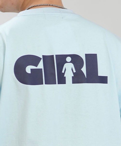 girl(ガール)の「【ムラサキスポーツ限定】GIRL/ガール 半袖 Tシャツ ロゴ バックプリント GR26STM02(Tシャツ/カットソー・メンズ・ブラック/グレイッシュブルー/ホワイト・M/L/XL)」の9枚目の写真