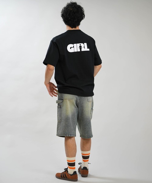 girl(ガール)の「【ムラサキスポーツ限定】GIRL/ガール 半袖 Tシャツ ロゴ バックプリント GR26STM02(Tシャツ/カットソー・メンズ・ブラック/グレイッシュブルー/ホワイト・M/L/XL)」の20枚目の写真